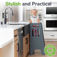 Load image into Gallery viewer, Standing Toddler Tower with Sliding Safety Door