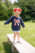 Load image into Gallery viewer, 4th of July Tulip Bow Applique Crewneck Sweatshirt
