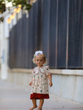 Load image into Gallery viewer, Fall Gingham Girls Dress Ruffle Collar Bow