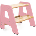Load image into Gallery viewer, 2-Step Wooden Stool for Kids