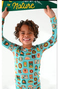 Load image into Gallery viewer, Bamboo Pajama Set - Let's Explore Nature Badges