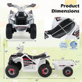 Load image into Gallery viewer, 6V Kids Electric ATV Quad Car with Detachable Trailer