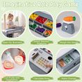 Load image into Gallery viewer, Kids Grocery Store Playset Wooden Pretend Play Supermarket with Shopping Cart
