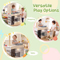 Load image into Gallery viewer, Kids Grocery Store Playset Wooden Pretend Play Supermarket with Shopping Cart