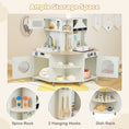 Load image into Gallery viewer, Kids Play Kitchen Wooden Corner Kitchen Playset with Working Faucet and Sink-Beige