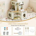 Load image into Gallery viewer, Kids Play Kitchen Wooden Corner Kitchen Playset with Working Faucet and Sink-Beige