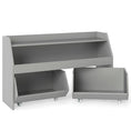 Load image into Gallery viewer, Kids Toy Storage Organizer Wooden Bookcase with 2 Movable Drawers