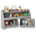Load image into Gallery viewer, Kids Toy Storage Organizer Wooden Bookcase with 2 Movable Drawers