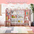 Load image into Gallery viewer, Kids Toy Storage and Bookshelf with Boxes and Open Shelves