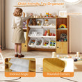 Load image into Gallery viewer, Kids Toy Storage and Bookshelf with Boxes and Open Shelves
