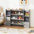 Load image into Gallery viewer, Kids Toy Storage and Bookshelf with Boxes and Open Shelves