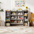 Load image into Gallery viewer, Kids Toy Storage and Bookshelf with Boxes and Open Shelves