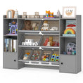 Load image into Gallery viewer, Kids Toy Storage and Bookshelf with Boxes and Open Shelves