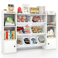 Load image into Gallery viewer, Kids Toy Storage and Bookshelf with Boxes and Open Shelves