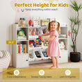 Load image into Gallery viewer, Kids Toy Storage and Bookshelf with Boxes and Open Shelves