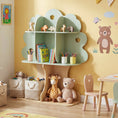Load image into Gallery viewer, Kids Tree Bookshelf 45" Tall Freestanding Bookcase with Open Shelves-Green