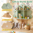 Load image into Gallery viewer, Kids Tree Bookshelf 45" Tall Freestanding Bookcase with Open Shelves-Green