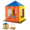 Load image into Gallery viewer, Kids Wooden Sandbox with Canopy Large Sand Pit with Mesh Windows and Bottom Liner-Multicolor