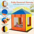 Load image into Gallery viewer, Kids Wooden Sandbox with Canopy Large Sand Pit with Mesh Windows and Bottom Liner-Multicolor