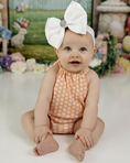 Load image into Gallery viewer, Kimora Bubble Romper - Peach Gardens