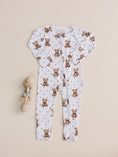 Load image into Gallery viewer, Bamboo Zip Romper | Cute Bear