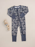 Load image into Gallery viewer, Bamboo Zip Romper | Leopard Skull