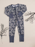 Load image into Gallery viewer, Bamboo Zip Romper | Leopard Skull