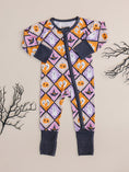 Load image into Gallery viewer, Bamboo Zip Romper | Ghost Whimsy