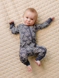 Load image into Gallery viewer, Bamboo Zip Romper | Leopard Skull