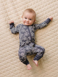 Load image into Gallery viewer, Bamboo Zip Romper | Leopard Skull