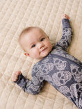 Load image into Gallery viewer, Bamboo Zip Romper | Leopard Skull
