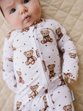 Load image into Gallery viewer, Bamboo Zip Romper | Cute Bear