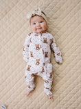 Load image into Gallery viewer, Bamboo Zip Romper | Cute Bear