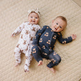 Load image into Gallery viewer, Bamboo Zip Romper | Bear Vibes