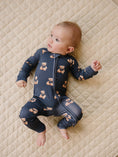 Load image into Gallery viewer, Bamboo Zip Romper | Bear Vibes