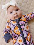 Load image into Gallery viewer, Bamboo Zip Romper | Ghost Whimsy