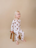 Load image into Gallery viewer, Bamboo Zip Romper | Cute Bear