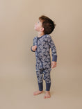 Load image into Gallery viewer, Bamboo Zip Romper | Leopard Skull