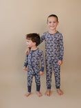 Load image into Gallery viewer, Bamboo Zip Romper | Leopard Skull