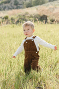 Load image into Gallery viewer, Brown Corduroy Overalls