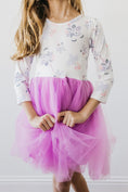 Load image into Gallery viewer, Lilac Unicorn Dream L/S Tutu Dress