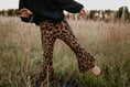 Load image into Gallery viewer, Leopard Denim Flare Jean Pant
