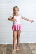 Load image into Gallery viewer, Pink Bow Skirted Leotard