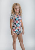 Load image into Gallery viewer, Smiley Check Leotard