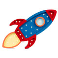 Load image into Gallery viewer, Little Lights Rocket Ship Lamp