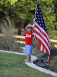 Load image into Gallery viewer, 4th of july Flag Embroidery Smocking Boys Set