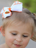 Load image into Gallery viewer, Halloween Pumpkin Bow Hairpin