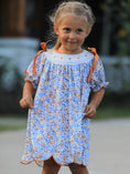 Load image into Gallery viewer, Fall Floral Smocked Girls Dress