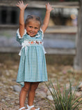Load image into Gallery viewer, Western Plaid Horse Embroidered Girl Dress