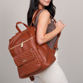 Load image into Gallery viewer, Signature Diaper Bag Caramel